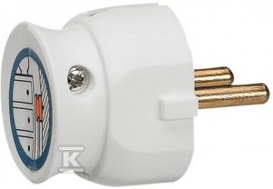 WTYCZKA NISKA 2P 16A BIAŁY (SZT)