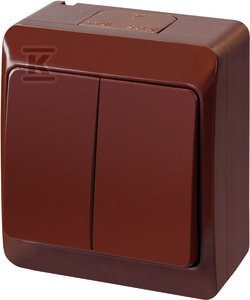 ŁĄCZ.ŚWIECZ.N/T IP44 BRĄZ HERMES (SZT)