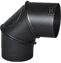 KOLANO 90ST.Z WYCZYSTKĄ DN 160 CZARNE (SZT)