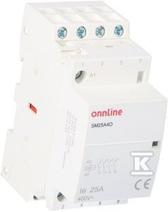 STYCZNIK MOD.4NO 25A 230V AC ONNLINE (SZT)