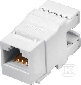 GNIAZDO KEYSTONE RJ45 UTP KAT. 6 (SZT)