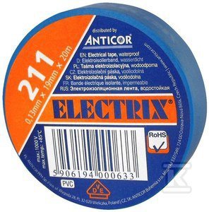 TAŚMA IZOL.19X20 NIEBIESKA ELECTRIC 211 (SZT)