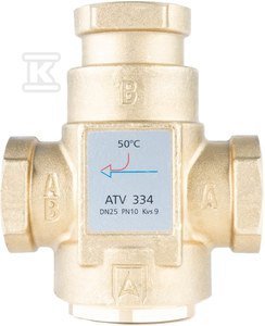 ZAWÓR TEMP.ATV 334,DN25,RP1,KVS9,50 C (SZT)