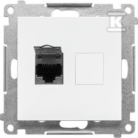 GN.1-KR.KOM.RJ45 K.6 P.BIAŁY MAT SIMON5 (SZT)