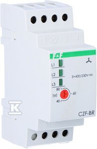 CZF-BR CZUJ.ZAN.FAZ 3X400V+N 10A 1P 2MOD (SZT)