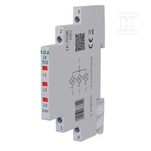LK-703R LAMP. 1/3S 3XLED CZERWONA (SZT)