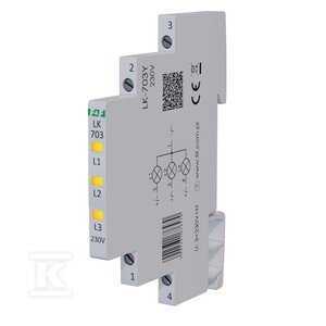 LK-703Y LAMP. 1/3S 3XLED ŻÓŁTA (SZT)