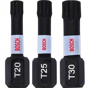 ZESTAW BITÓW IMPACT 25MM T20,T25,T30, (1 SZT)