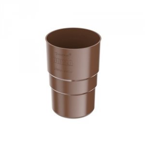 ZŁĄCZKA RURY SPUSTOWEJ 110MM BRĄZ (1 SZT)