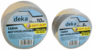 TAŚMA ANTYPOŚLIZGOWA ANTI SLIP YELLOW-B50MM*10M CZARNA/ŻÓŁTA (1 SZT)