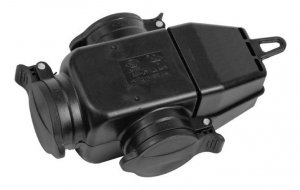 ROZGAŁĘŻNIK POTRÓJNY GUMOWY Z/UZ IP44 (1 SZT)