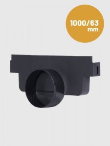 SYSTEM 1000*63 ZAŚLEPKA LEWA - ODPŁYW (1 SZT)