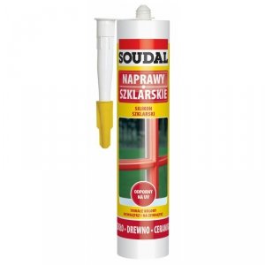 SILIKON SZKLARSKI SOUDAL BIAŁY 280ML (1 SZT)