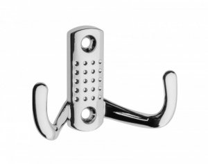 WIESZAK ODLEWANY W KOLORZE CHROM 2 ŚREDNI K2342B (1 SZT)