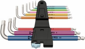 ZESTAW KLUCZY IMBUSOWYCH TRZPIENIOWYCH HEX PLUS 9SZT (1 KPL)