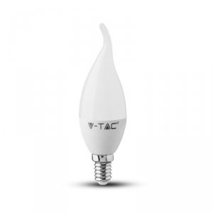 Żarówka LED V-TAC SAMSUNG CHIP 5.5W E14 Świeczka Płomyk VT-258 3000K 470lm 5 Lat Gwarancji