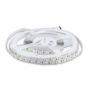 Taśma LED V-TAC SMD5050 300LED RGBW IP20 8W/m VT-5050 60-IP20-8 3000K+RGB 357lm