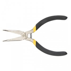 Szczypce precyzyjne wydłużone wygięte 130 mm