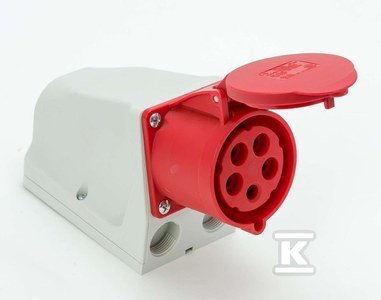 GN.STAŁE 32A/5P/400V PRZELOT.IP67 (SZT)