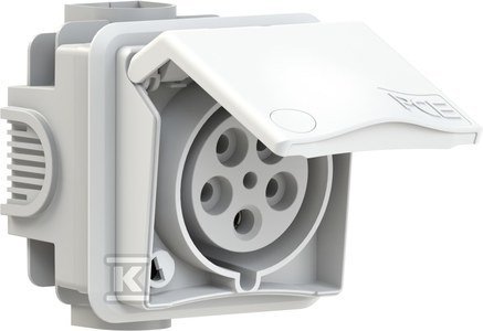 GN.P/T PRZLO.ZA. 32A/5P/400V DESIGN IP44 (SZT)