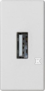 PŁYT.K45/2 USB 22,5X45 ŚRUB BIEL (SZT)