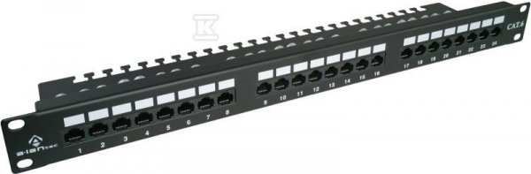 PATCH PANEL UTP KAT.6, 24 PORTY LSA Z P? (SZT)