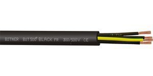 PRZEWÓD STER.BIT 500 BLACK FR 2X1,0 (m)