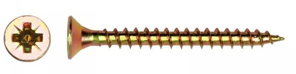 WKRĘT DO DREWNA OCYNK ŻÓŁTY PEŁNY GWINT FHD 4.0*40MM (5 STO)