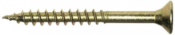 WKRĘT DO DREWNA OCYNK ŻÓŁTY NIEPEŁNY GWINT 6.0*120MM (1 STO)