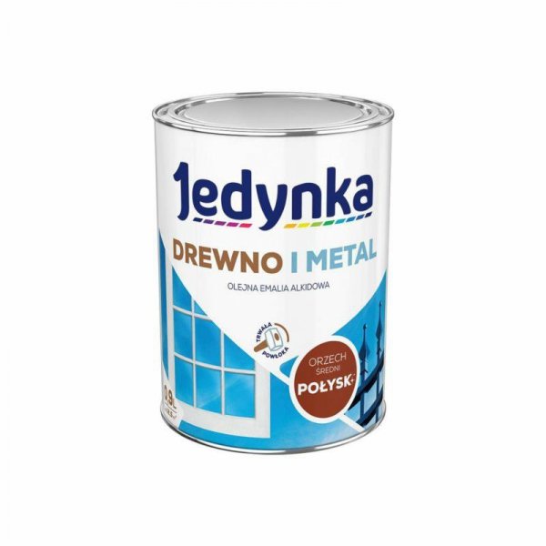 EMALIA ALKIDOWA DO DREWNA I METALU ORZECH ŚREDNI 0,9L (1 SZT)