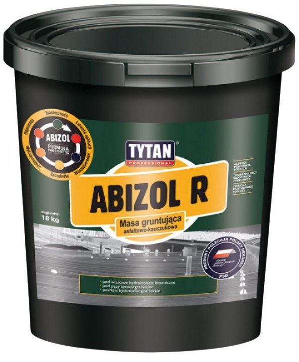 ABIZOL R TYTAN MASA GRUNTUJĄCA ASFALTOWO-KAUCZUKOWA 4,5KG (1 SZT)