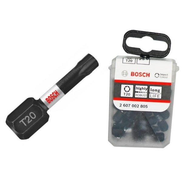 BIT, GROT, KOŃCÓWKA T20 25MM IMP 25PCS (1 OP)