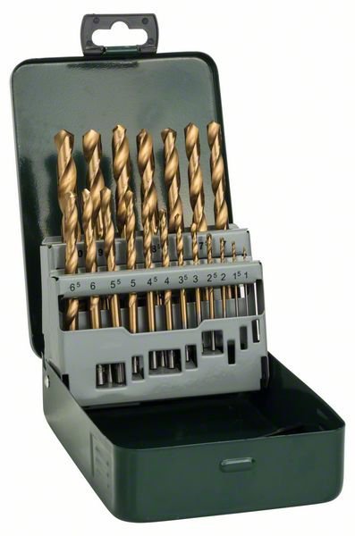 ZESTAW WIERTEŁ DO METALU HSS-TIN 19 SZT. 1-10MM (1 KPL)