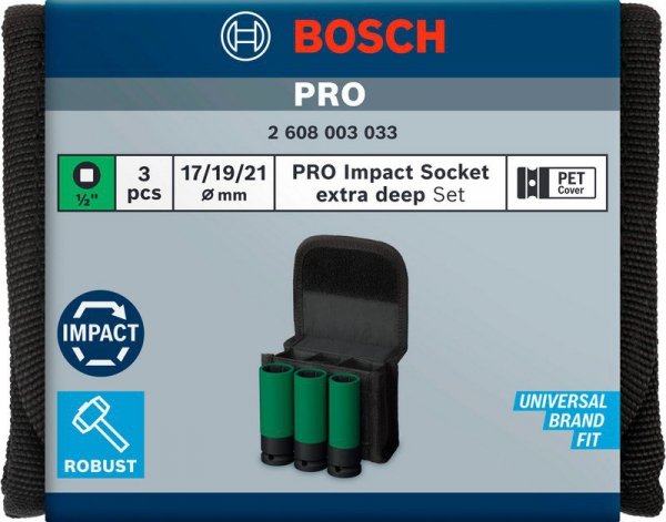 ZESTAW KLUCZY NASADOWYCH 1/2&#039;&#039; XL PRO S 3SZT. (1 KPL)