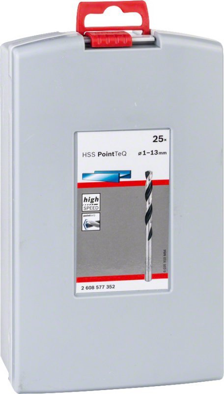 ZESTAW WIERTEŁ 25 SZT. POINTTEQ DO METALU 1-13MM (1 OP)