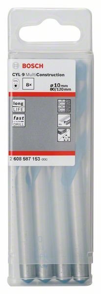 WIERTŁO MULTICONSTRUCTION 10*80/120MM 8PC (1 OP)