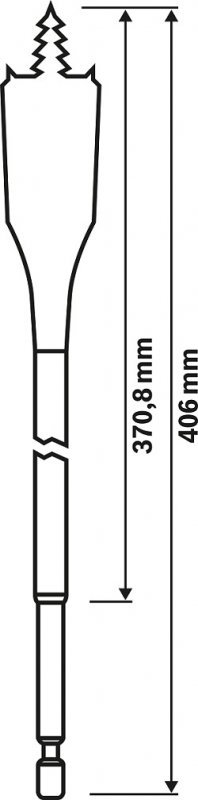 WIERTŁO ŁOPATKOWE SELF CUT LONG 8*400MM (1 SZT)