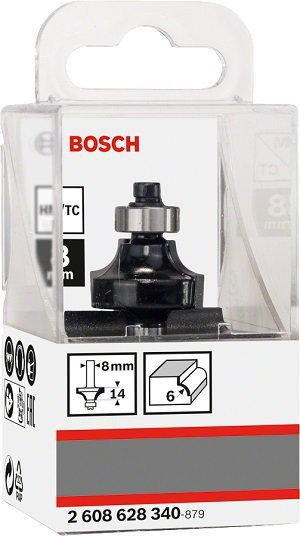 FREZ DO ZAOKRĄGLEŃ Z ŁOŻYSKIEM 8*24.7*53MM (1 SZT)