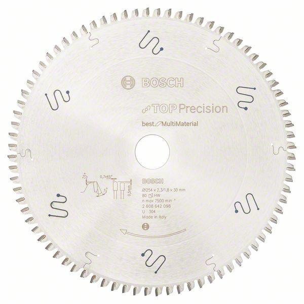 PIŁA TARCZOWA TOP PRECISION BEST FOR MULTI MATERIA 254*30/80 (1 SZT)