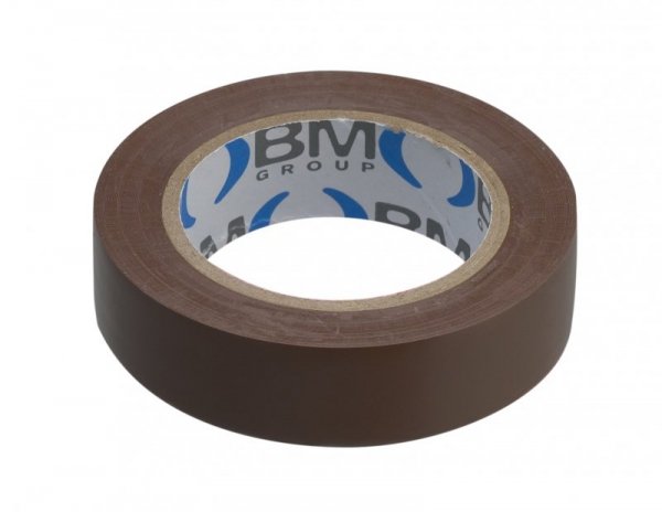 TAŚMA ELEKTROIZOLACYJNA 10M*15MM BRĄZOWA (1 SZT)