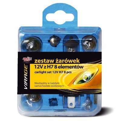 ZESTAW ŻARÓWEK 12V Z H7 8 ELEMENTÓW (1 OP)