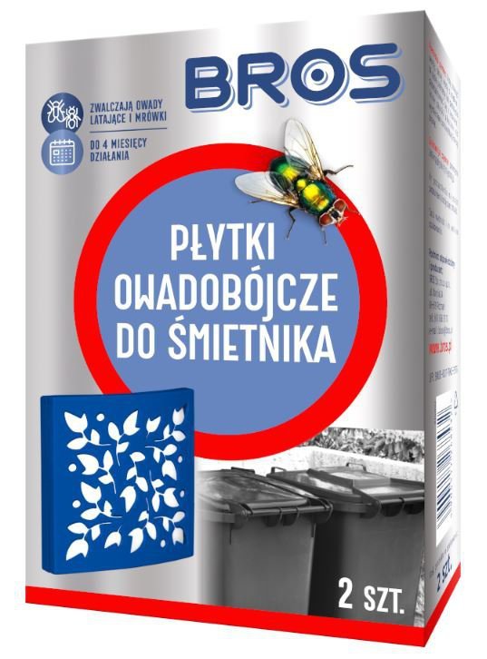 PŁYTKI OWADOBÓJCZE DO ŚMIETNIKA 2 SZT. (1 SZT)