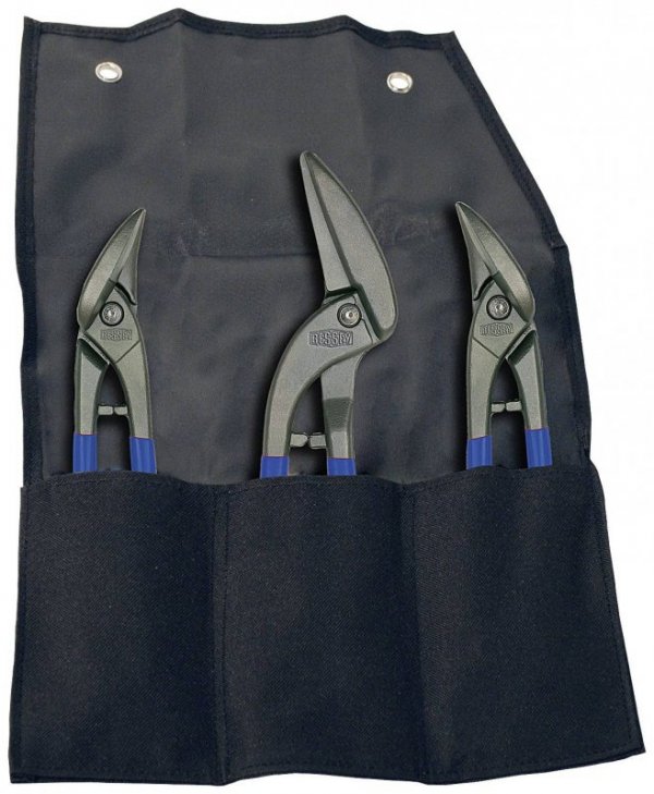 ZESTAW NOŻYC DO BLACHY ERDI, 3SZT. ETUI (1 KPL)