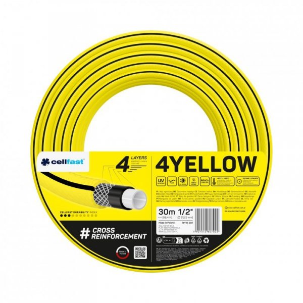 WĄŻ OGRODOWY 4 YELLOW 1/2&#039;&#039; 30MB (1 SZT)