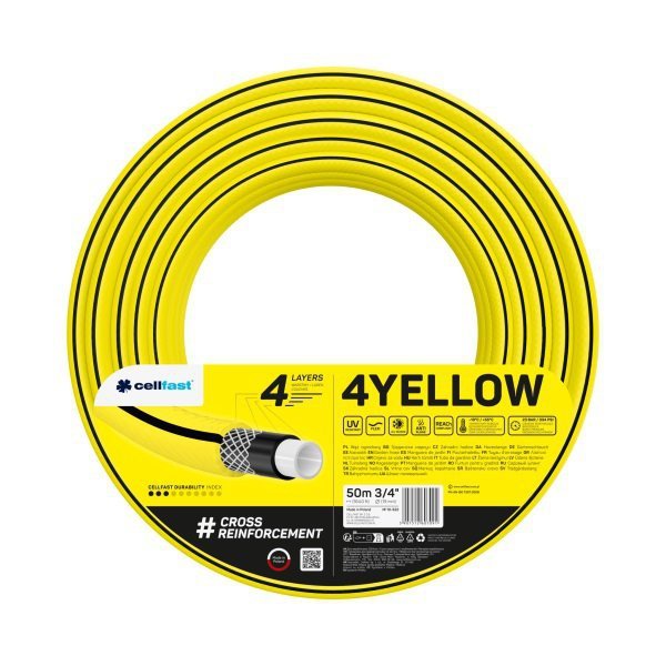 WĄŻ OGRODOWY 4 YELLOW 3/4&#039;&#039; 50M (1 SZT)