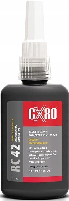 KLEJ ANAEROBOWY RC-42 DO GWINTÓW ŚRUB ŚREDNI 10ML (1 SZT)