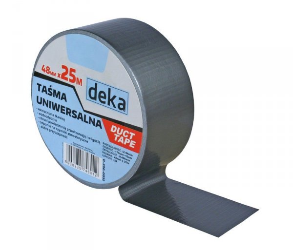 TAŚMA UNIWERSALNA DUCT TAPE SILVER 48MM*25M (1 SZT)