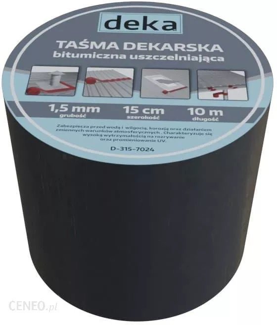 TAŚMA USZCZELNIAJĄCA DEKARSKA ALUBUTYL 15CM*10MB CEGLASTY (1 SZT)