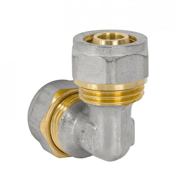KOLANO PEX-AL-PEX CHROM 20*20 PODWÓJNE (1 SZT)