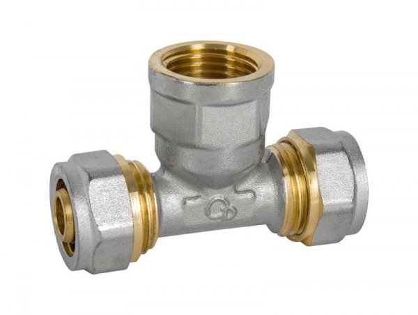 TRÓJNIK PEX-AL-PEX CHROM 3/4*20*20 DZIEWCZYNKA (1 SZT)